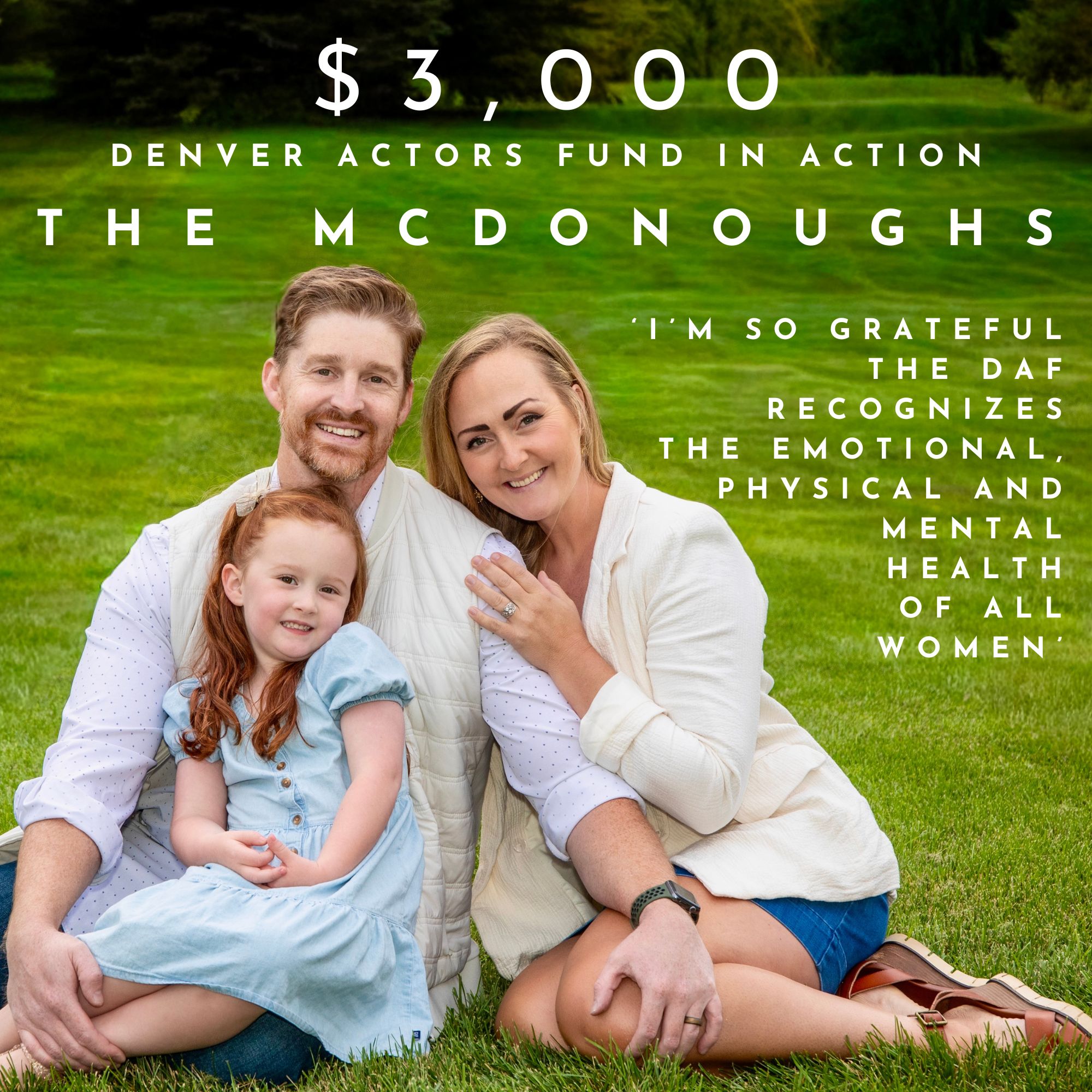 McKayla and Seamus McDonough: $3,000 - Denver Actors Fund