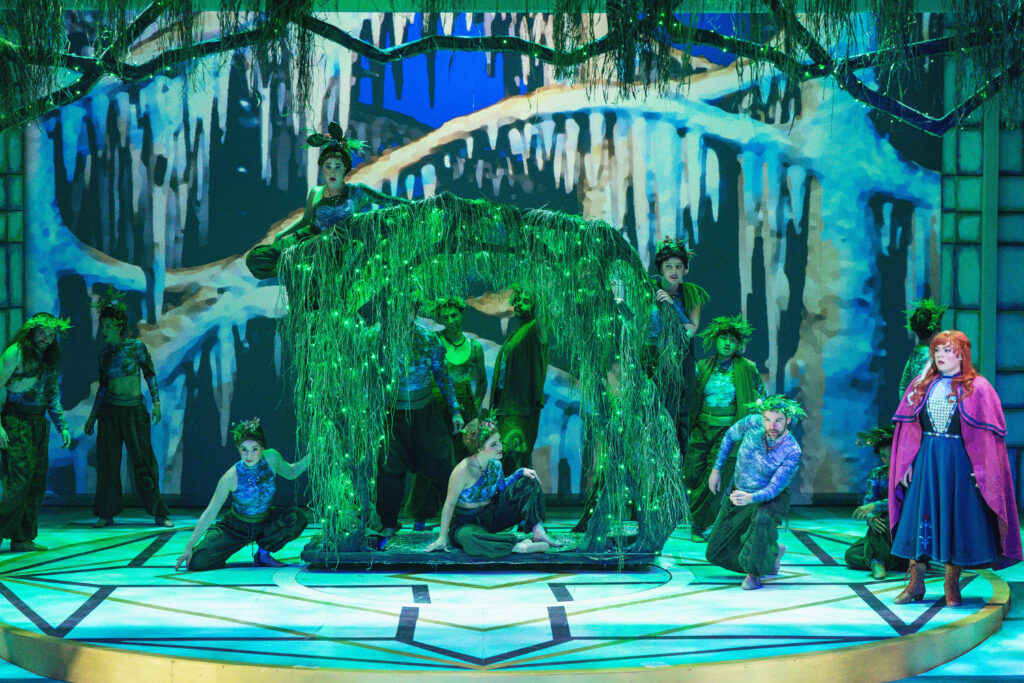 The Arvada Center's 2025 production of Disney's 'Frozen,' with a scenic design by Brian Mallgrave. (Amanda Tipton Photography)